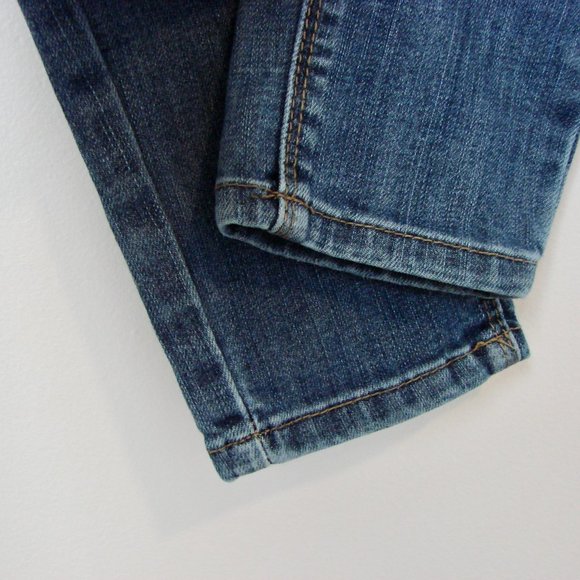 Straight Jeans Distressed Moto Mid Rise Skinny Stretch Kendall + Kylie Size 25 - Picture 9 of 15